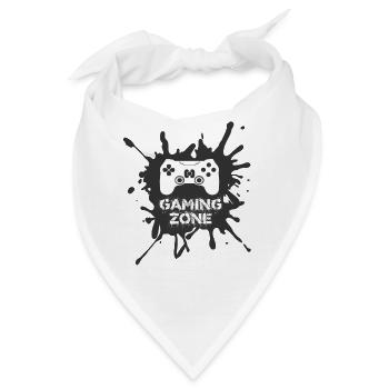 Gaming Zone Computer Video Spiele Gamer - Bandana - Weiß - Vorne