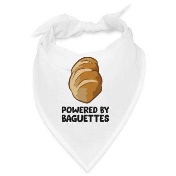 Powered by Baguettes Liebe Baguettes - Bandana - Weiß - Vorne