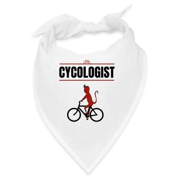 Devil Cycologist - Bandana - Weiß - Vorne