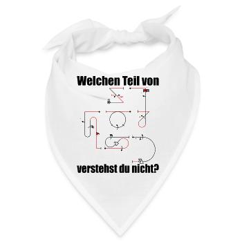 Aresti Symbole Kunstflug Programm Modellpilot - Bandana - Weiß - Vorne
