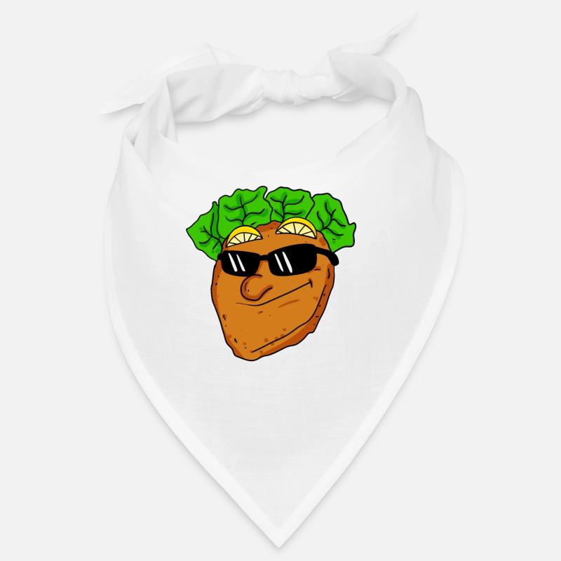 Cool schnitzel with sunglasses Bandana
