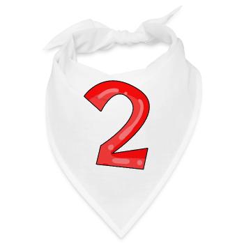 2 - Bandana - Weiß - Vorne