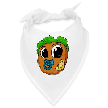 Baby Schnitzel - Bandana - Weiß - Vorne