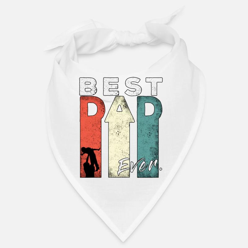Best Dad Ever Retro Bester Papa Werdender Vater Bandana