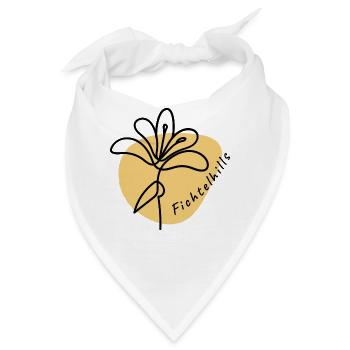 Fichtelhills Blume flower Fichtelgebirge - Bandana - Weiß - Vorne