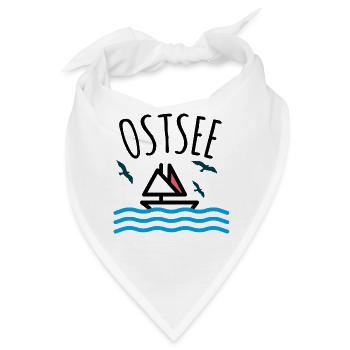 Ostsee - Bandana - Weiß - Vorne