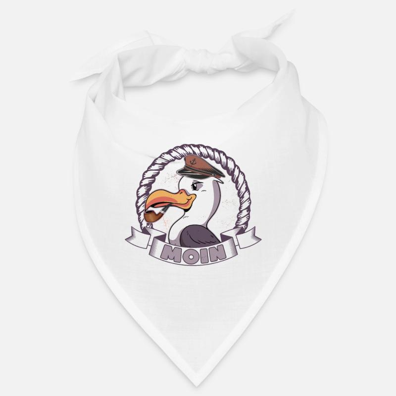 Moin Seagull Northern Lights Northern Germany Low German Bandana
