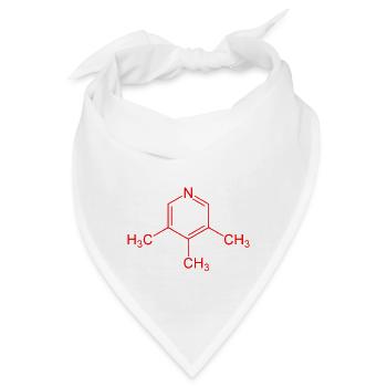 chemische Formel Bier - Bandana - Weiß - Vorne