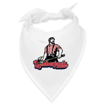 Lumberjack Waldarbeiter Baumfäller Holzbearbeiter - Bandana - Weiß - Vorne