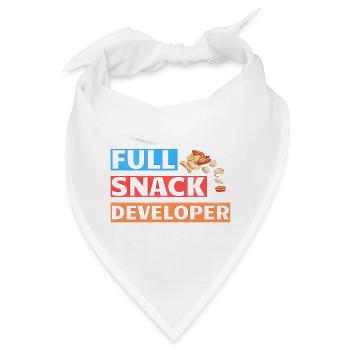 FULL SNACK DEVELOPER - DEVELOPER PUN - Bandana - Weiß - Vorne