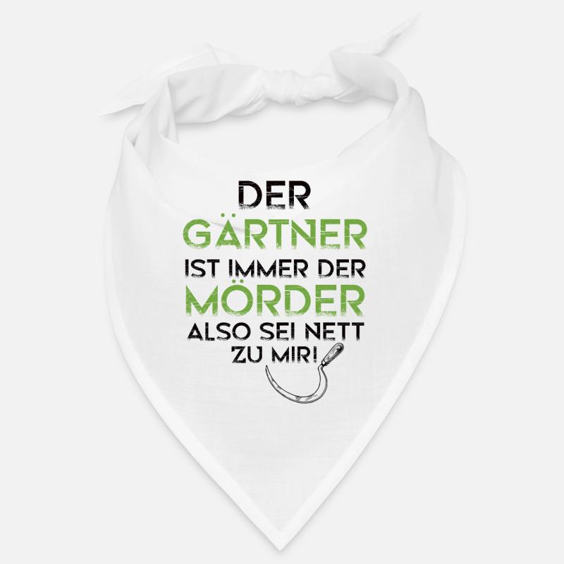 Gärtner Mörder Natur Landschaftgärtner Geschenk Bandana