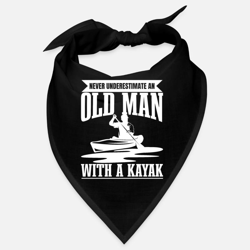 Never Understimate An Old Man With A Kayak - Canoë Bandana
