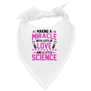 IVF Transfer Day Embryo Infertility Embabies - Bandana - Weiß - Vorne