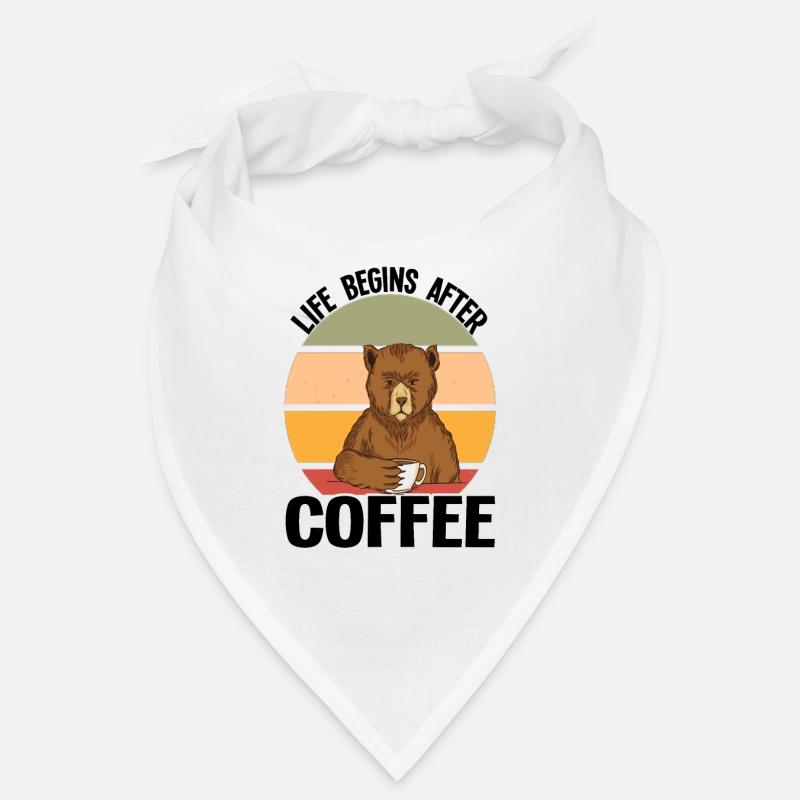 Coffee Coffee Drinker Nocturnal Office Gift Bandana