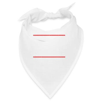 Ich bin nichts für schwache Nerven - Bandana - Weiß - Vorne