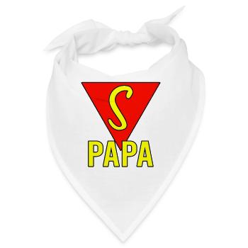 super papa - Bandana - Weiß - Vorne