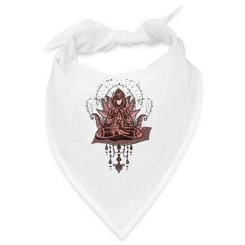 Wunderbarer Lotus mit Frauen - Bandana - Weiß - Vorne