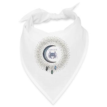 Krebs das Zeichen des Tierkreises - Bandana - Weiß - Vorne