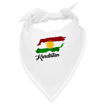 Kurde Kurdistan Biji Kurdistan - Bandana - Weiß - Vorne