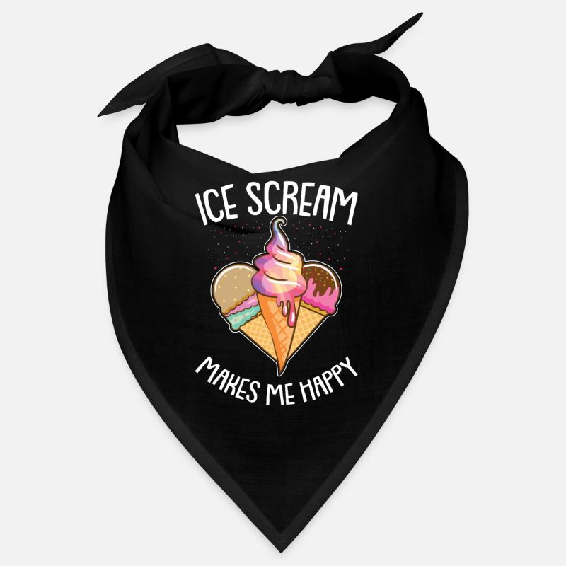 Eiskrem Eis Eiscreme Sommer Spruch Geschenk Bandana