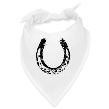 Hufeisen - Bandana - Weiß - Vorne