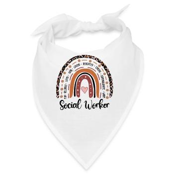 Social Worker - Bandana - Weiß - Vorne