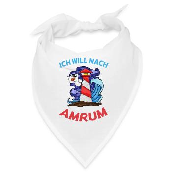 Amrum Nordsee - Bandana - Weiß - Vorne
