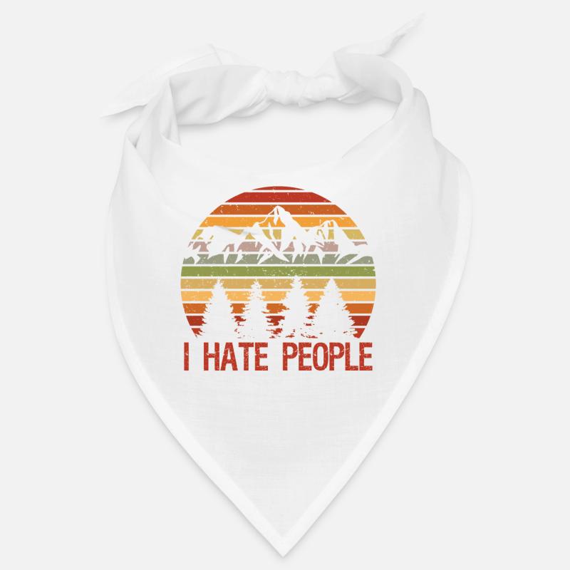 I Hate People Drôle d’introverti Sort Bandana