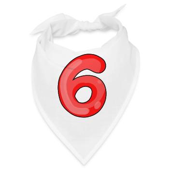 6 - Bandana - Weiß - Vorne