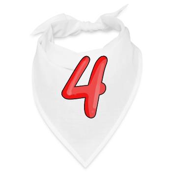 4 - Bandana - Weiß - Vorne