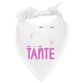 Ich bin die ich geb mir die Kante Tante - Bandana - Weiß - Vorne