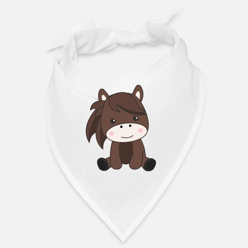 Cheval doux cheval cheval cavalier enfants Bandana