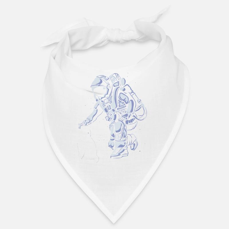 L’astronaute caresse un chat dans l’espace Bandana