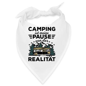 Camping - Bandana - Weiß - Vorne