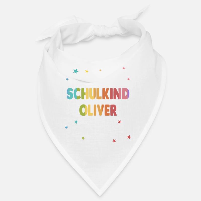 Oliver Einschulung Kindergarten vorbei Grundschule - Bandana - Weiß