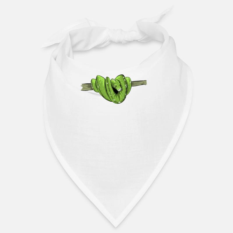 Morelia Viridis I Green Tree Python Snake Phyton Bandana