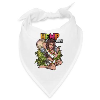 Hanf Königin - Bandana - Weiß - Vorne