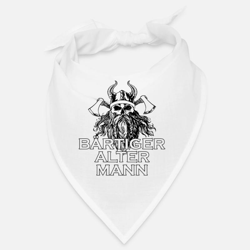 Wikinger Mann Bart Spruch Geschenkidee Bandana