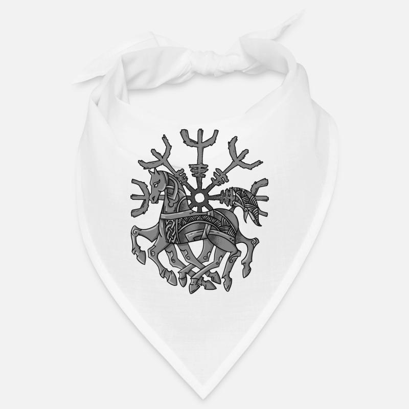 Protection rune casque de la crainte conjugale avec le cheval d’Odin Bandana
