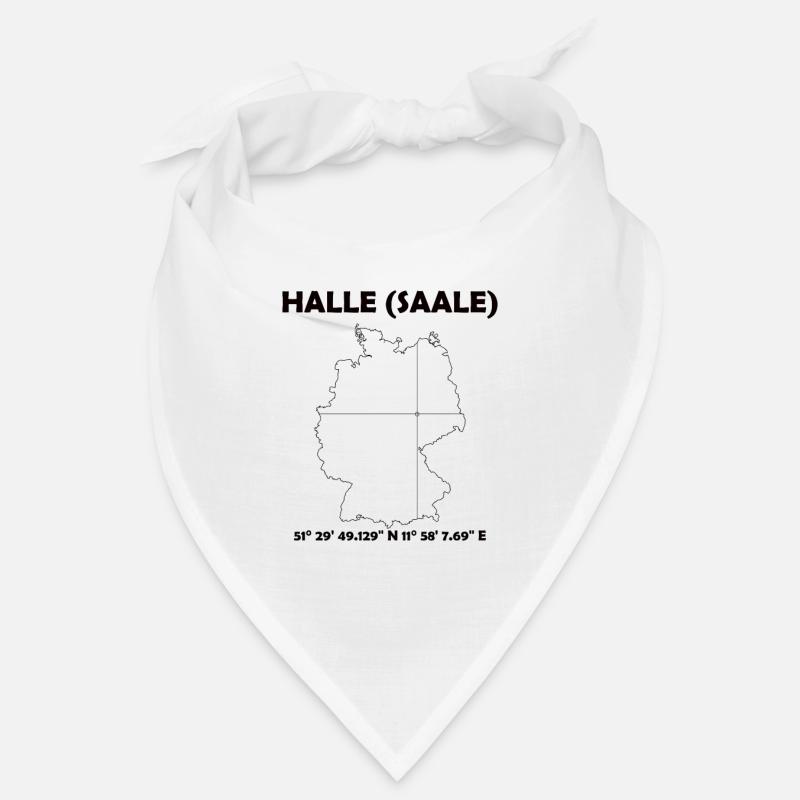 Halle Saale Map Bandana