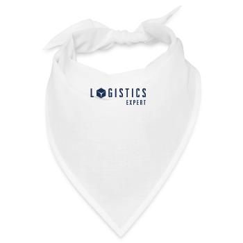 Logistik Experte Beruf Logistiker Spedition - Bandana - Weiß - Vorne