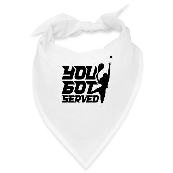 Tennis Tennisspieler Tennislehrer Tennisplatz - Bandana - Weiß - Vorne