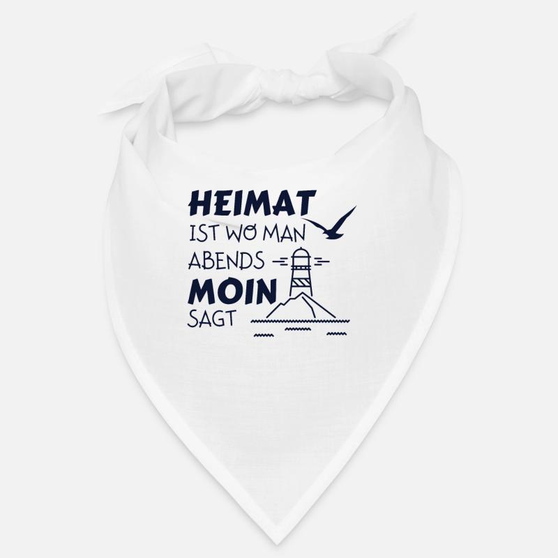 Heimat Moin Leuchtturm Möwe Nordsee Bandana