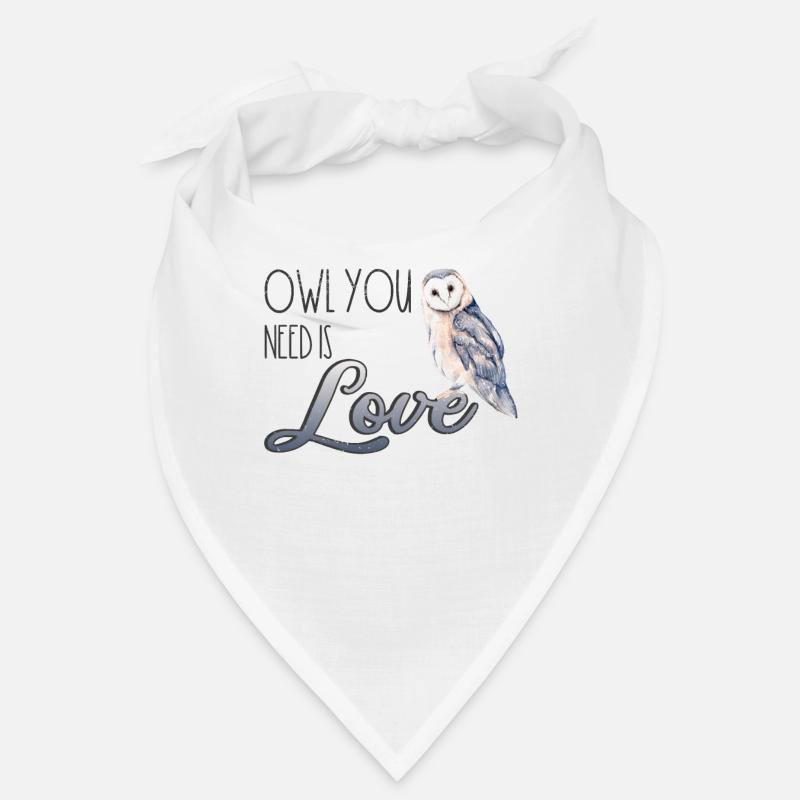 Boho Owl Eagle Owl Partner Love Forest Animal Sweet Cuddle Bandana