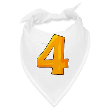 4 - Bandana - Weiß - Vorne