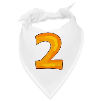 2 - Bandana - Weiß - Vorne