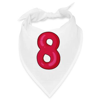 8 - Bandana - Weiß - Vorne