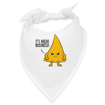 Seine Nacho Business Lustige Nachos Lustige Nacho - Bandana - Weiß - Vorne