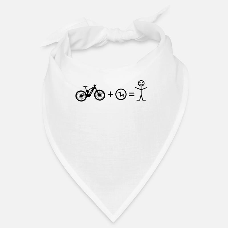 Bicycle E-Bike Stick Figure e-MTB Cyclist Bandana
