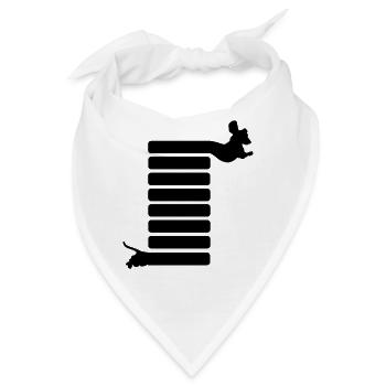 Dackel Hund Dackel Welpe Dachshund Langer Dackel - Bandana - Weiß - Vorne